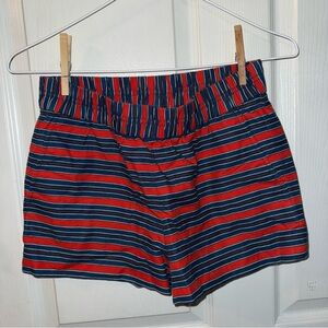 Source Unknown High Waist Red and Blue Shorts